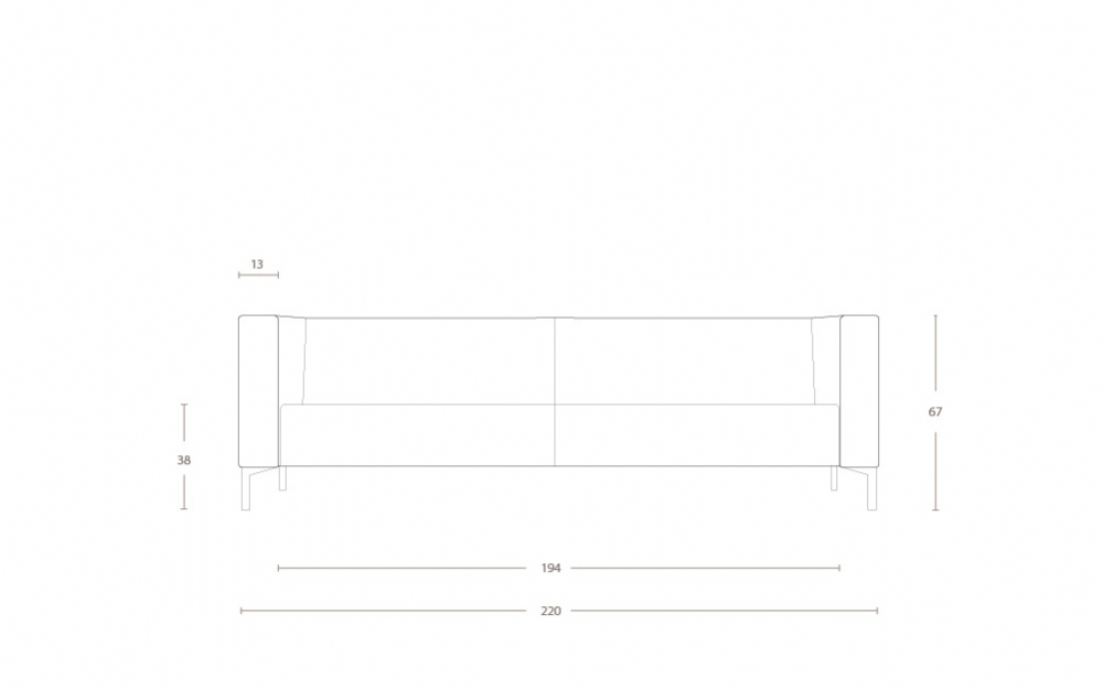 Dimensoes do produto sofa sant
